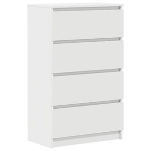 vidaXL Buffet Blanc 60x35x98,5 cm Bois d'ing&eacute;nierie