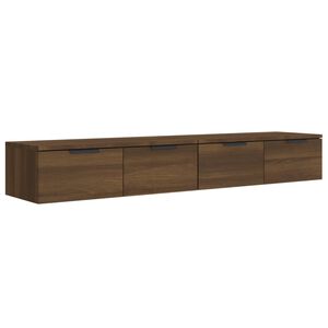 vidaXL Armoires murales 2pcs Ch&ecirc;ne marron 68x30x20cm Bois d'ing&eacute;nierie