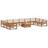 vidaXL Ensemble de canap&eacute;s d'ext&eacute;rieur 11 pcs Naturel