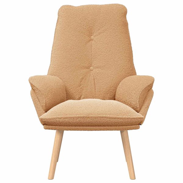 vidaXL fauteuil Beige 69 x 74 x 93 cm Tissu Sherpa