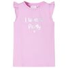vidaXL T-shirt enfants avec manches &agrave; volants lila 128