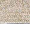 vidaXL Tapis de surface Rectangulaire Naturel et Blanc 60 x 250 cm