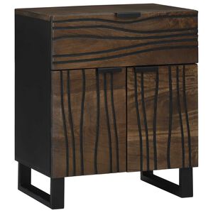 vidaXL Cabinet de chevet Noyer 50 x 33 x 60 cm Bois d'acacia massif