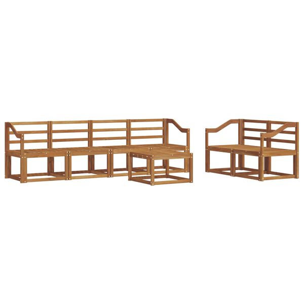 vidaXL Ensemble de canap&eacute;s d'ext&eacute;rieur 7 pcs Naturel