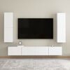 vidaXL Meubles TV 2 pcs Blanc 30,5x30x110 cm Bois d&rsquo;ing&eacute;nierie