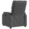 vidaXL Fauteuil inclinable en tissu gris fonc&eacute;