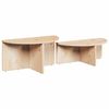 vidaXL Table basse 2 pcs Naturel Bois massif en pin