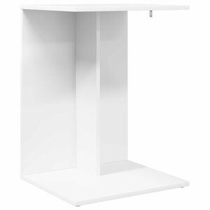 vidaXL Table d'appoint Blanc 45 x 40 x 62,5 cm Bois d'ing&eacute;nierie