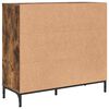 vidaXL Buffet Ch&ecirc;ne fum&eacute; 89,5 x 33 x 82 cm Bois d'ing&eacute;nierie