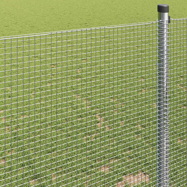 vidaXL Clôture en fil soudé Argent 0.4 x 25 m Acier