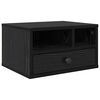 vidaXL Support d'imprimante avec tiroir Ch&ecirc;ne noir 40 x 32 x 24 cm