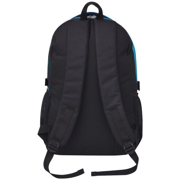 vidaXL Sac à dos d'école 40 L noir et bleu