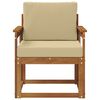 vidaXL Canap&eacute; d&rsquo;ext&eacute;rieur Bois d'acacia massif et polyester Naturel