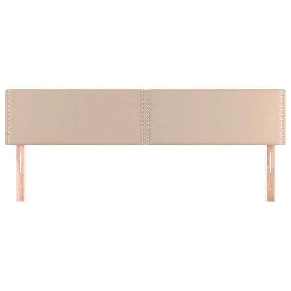 vidaXL T&ecirc;tes de lit Cappuccino 180x5x78/88 cm Similicuir