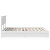 vidaXL Lit de Rangement Blanc 140 x 190 cm Bois d'ing&eacute;nierie