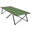 vidaXL Lit de camping pliant 2 pcs Vert 206 x 76 x 74 cm