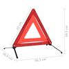 vidaXL Triangle de signalisation routière 10pcs Rouge 56,5x36,5x44,5cm