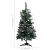 vidaXL Sapin de No&euml;l artificiel pr&eacute;-&eacute;clair&eacute; et supports vert 90 cm PVC