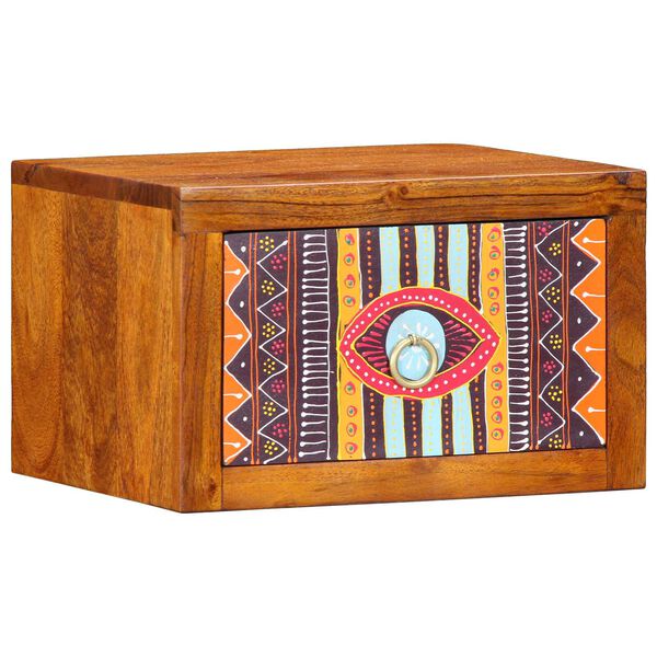 vidaXL Cabinet de chevet Marron 35 x 30 x 22 cm Bois d'acacia massif