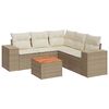 vidaXL Patio Sofa Set 6 place Beige