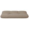 vidaXL Coussin de palette taupe 70x40x12 cm tissu