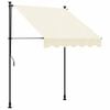 vidaXL Auvent r&eacute;tractable cr&egrave;me 200x115 cm tissu et acier