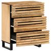 vidaXL Buffets 2 pcs 60x34x75 cm bois de manguier massif brut