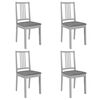 vidaXL Mobilier de salle &agrave; manger 5 pcs MDF Gris