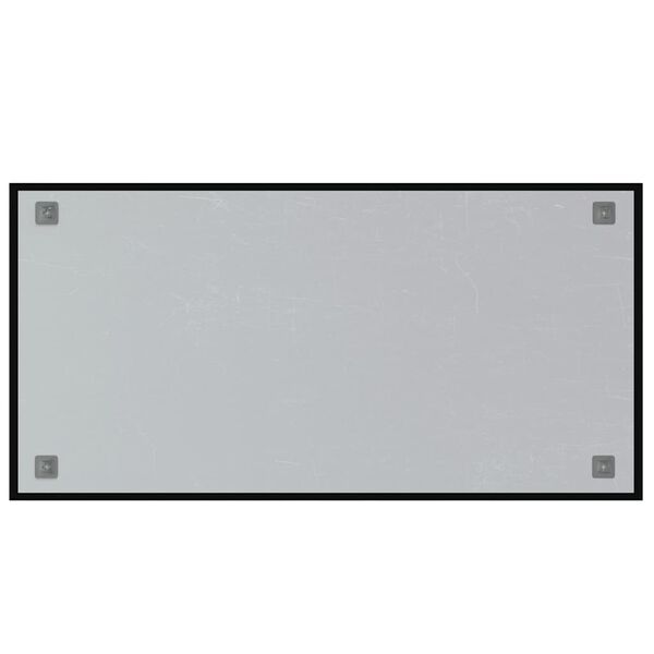 vidaXL Tableau noir magn&eacute;tique mural Noir 100x50 cm Verre tremp&eacute;