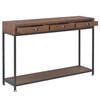 vidaXL Table console avec 3 tiroirs 120x30x76 cm Bois de sapin massif