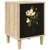 vidaXL Table de chevet BREMEN Ch&ecirc;ne Sonoma 36 x 33 x 50 cm