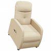 vidaXL Fauteuil de massage Cr&egrave;me Tissu
