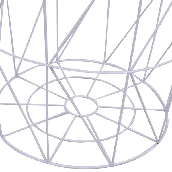 vidaXL Table basse Blanc Ø 47 cm