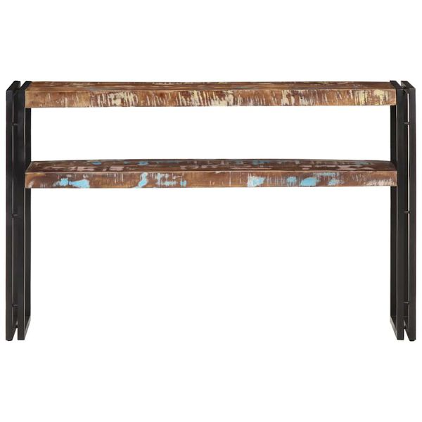 vidaXL Table console 120x30x75 cm Bois de récupération massif