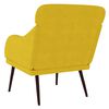 vidaXL Fauteuil Jaune 63x76x80 cm Velours