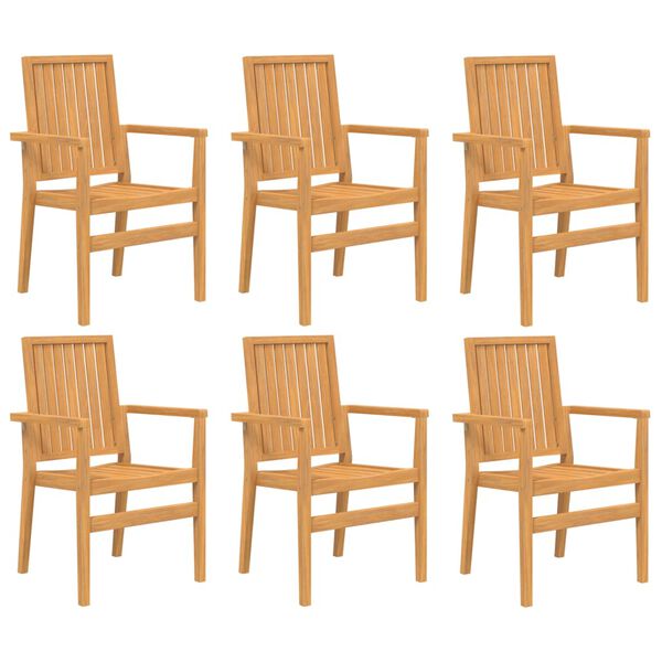 vidaXL Ensemble &agrave; manger de jardin 7 pcs Bois de teck solide