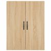 vidaXL Buffet haut Ch&ecirc;ne sonoma 69,5x34x180 cm Bois d'ing&eacute;nierie