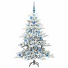 vidaXL Sapin de No&euml;l Artificiel &agrave; Branches Articul&eacute;es Blanc 150 cm PVC