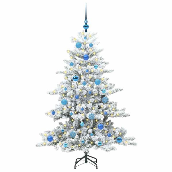 vidaXL Sapin de No&euml;l Artificiel &agrave; Branches Articul&eacute;es Blanc 150 cm PVC
