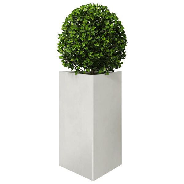 vidaXL Jardinière triangulaire 50x43x75 cm acier inoxydable