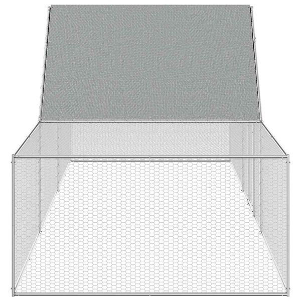 vidaXL Poulailler 6 x 2 x 2 m Acier galvanis&eacute;