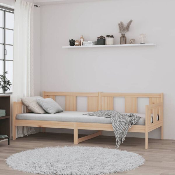 vidaXL Lit de jour sans matelas bois de pin massif 80x200 cm