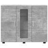 vidaXL Cabinet en Bois avec stockage Gris b&eacute;ton 88,5 x 30,5 x 73 cm