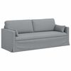 vidaXL Canap&eacute; 2 pcs Gris clair 198 x 78 x 80 cm tissu
