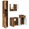 vidaXL Ensemble de mobilier de salle de bain 4 pcs Bois Ancien