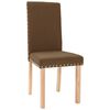 vidaXL Chaises &agrave; manger lot de 6 marron tissu