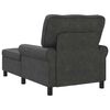 vidaXL Chaise longue avec coussin Noir 91 x 157 x 91 cm Simili cuir