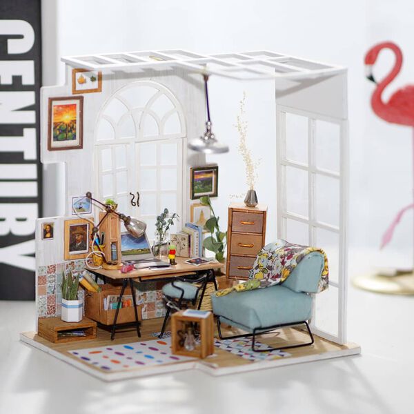 Robotime Kit de maquette SOHO Time avec lumi&egrave;re LED