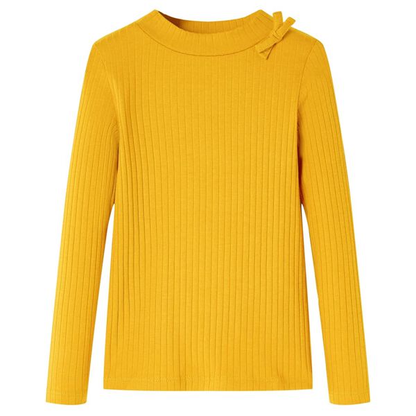 T-shirt enfants &agrave; manches longues ocre 128