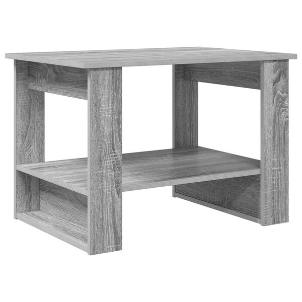 vidaXL Table basse Gris Sonoma 72 x 50 x 50 cm Bois d'ing&eacute;nierie